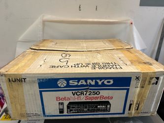 Sanyo VCR 7250 Super Beta Hi-Fi Video Cassette Recorder  - 100% Working