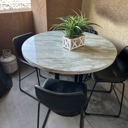 Table And 4 Chairs 