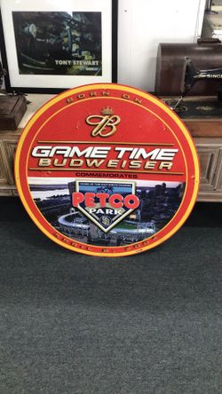 San Diego Padres Budweiser Petco Park Opening Day Metal Sign