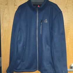 Men's 2XL Gerry Basecamp Jacket Navy Blue Full-Zip Fleece 