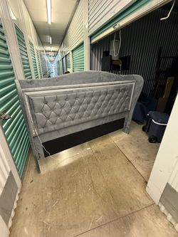 King headboard and frame King headboard and frame