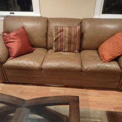 Leather Sofa And Loveseat Set