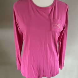 Women’s Small Pink Long Sleeve Vineyard Vines In Gold