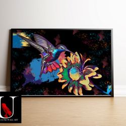 Big 24x36 Framed Art Print - Colorful Bird