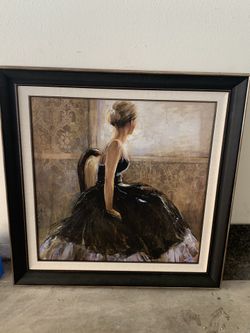 Large framed canvas print!