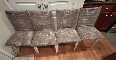 Wood chairs. Set of four.