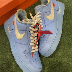 Nike Air Force 1 Low Off-White/Mca University Blue Size 10.5