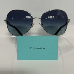 Tiffany & Co. TF3086 6001/9S Silver Metal Woman’s Sunglasses 