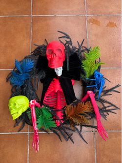 Custom hand-crafted Halloween wreath