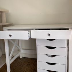 Desk And Drawer Set