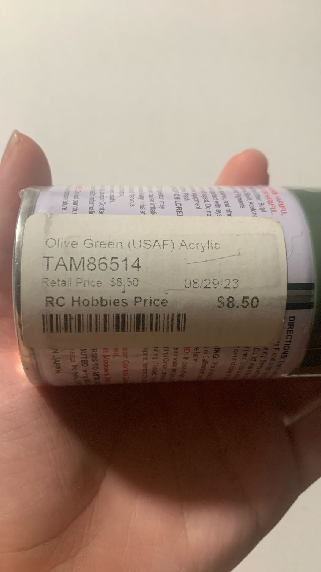 Olive Green Acrylic Spray Paint