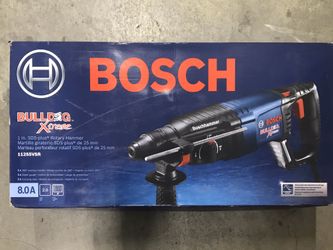 Bosch Bulldog Xtreme 8 Amp 1 in. Corded Variable Speed SDS-Plus Concrete/Masonry Rotary Hammer Drill with Carrying Case