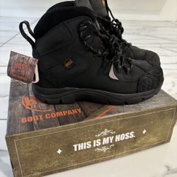 Hoss Work Boots Ridge 6" Black Composite Toe 60130