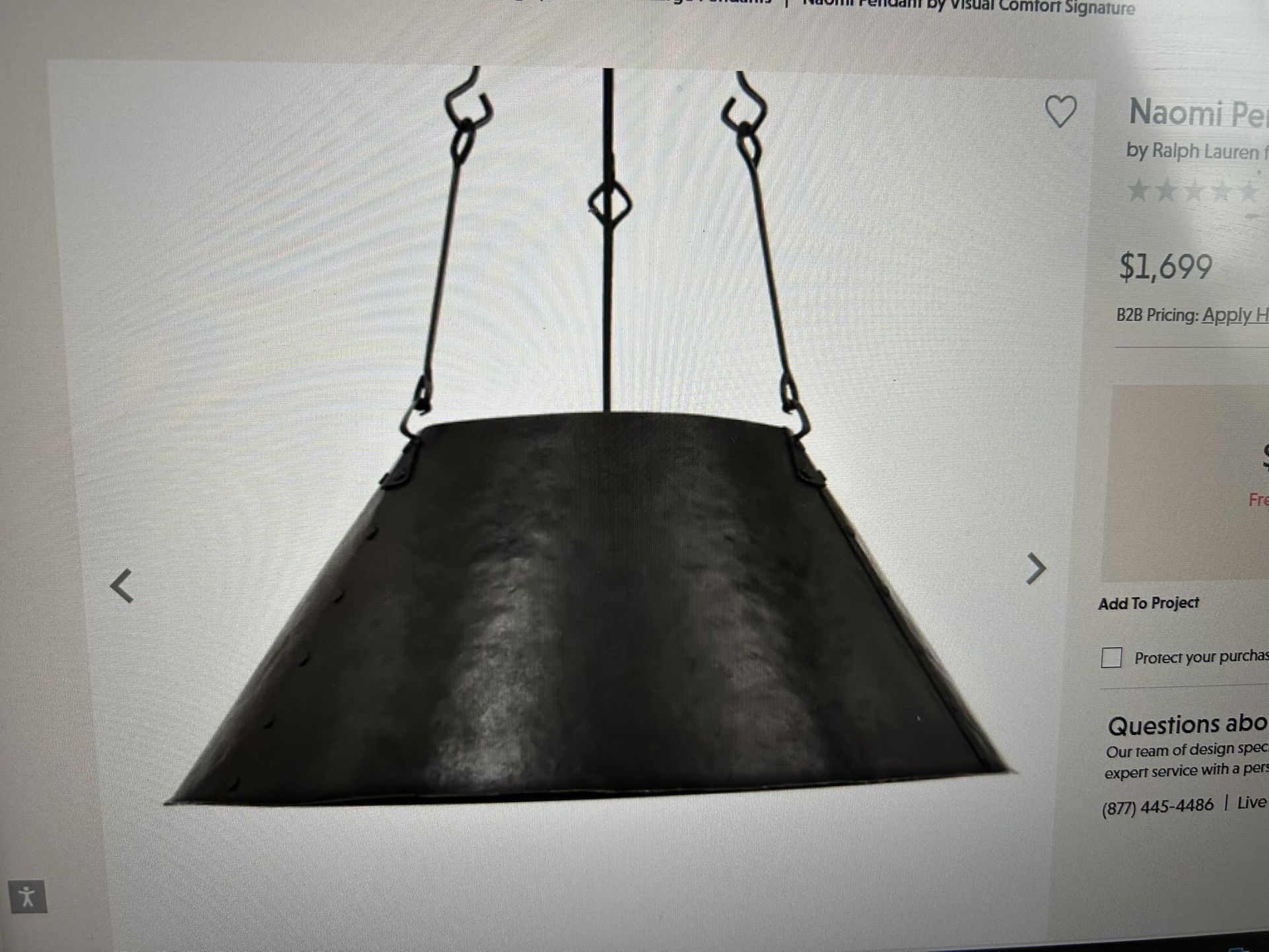 Ralph Lauren Naomi pendant