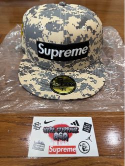 Supreme MLB Teams Box Logo New Era Digital Camo Pirates Cap 7 1/8 FW25 Brand New
