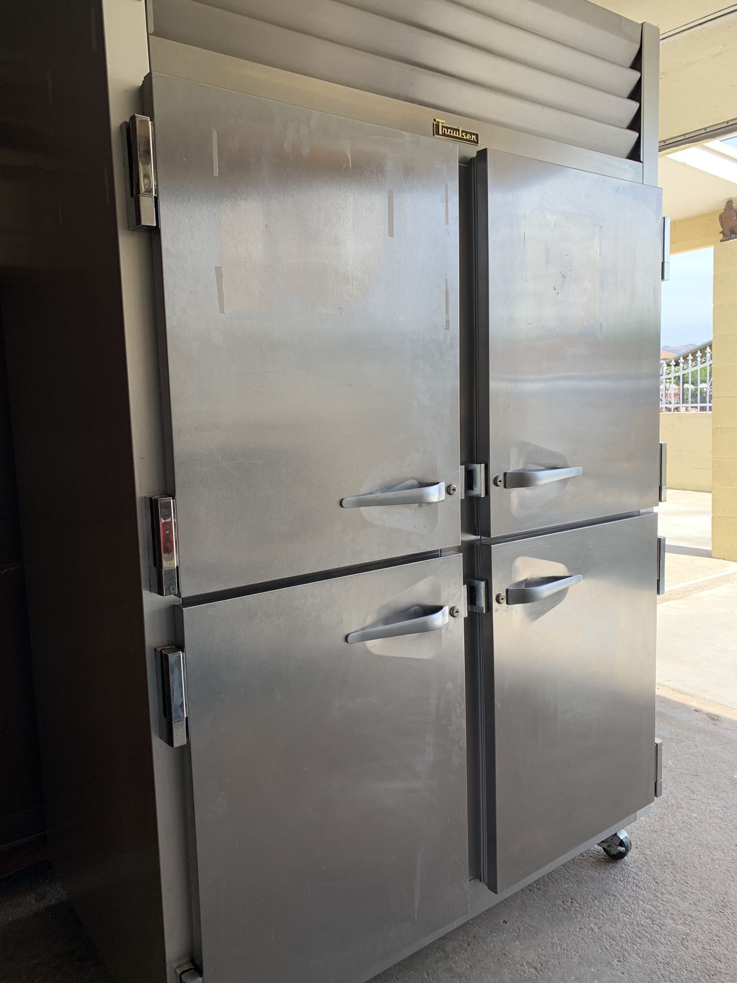 Traulsen commercial refrigerator for sale, perfect working condition. 52” wide by 82”high.