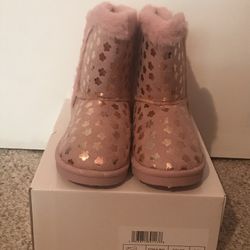 Girls Pink Winter Boots Size 3