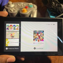 Nintendo Switch With Controller And SSB