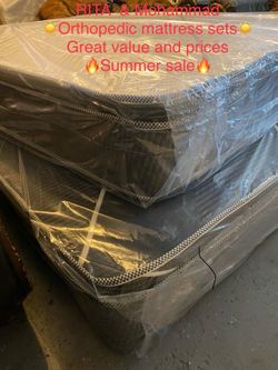 Brand new orthopedic mattress and box spring