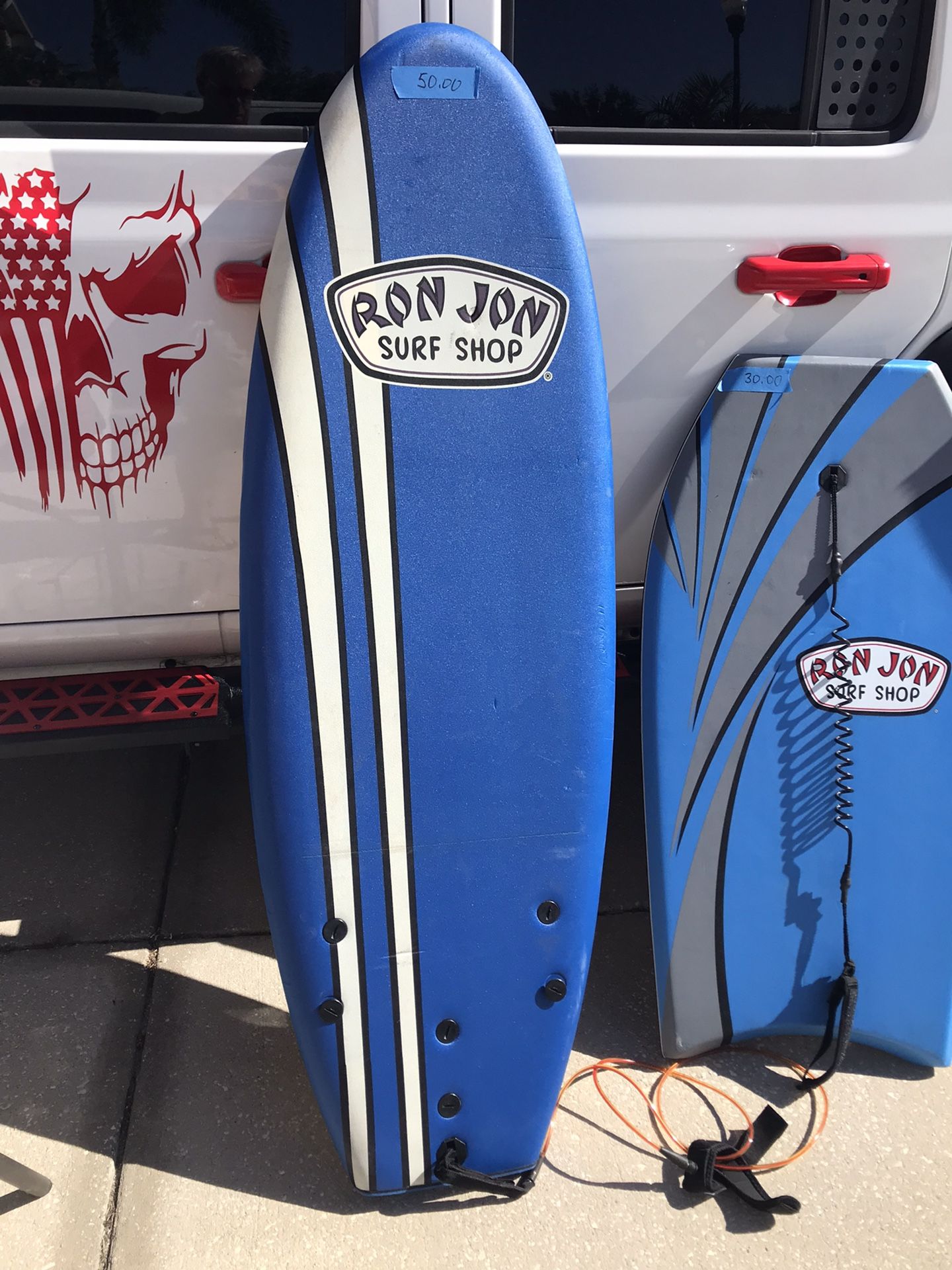 Surf Board And Boogie Board