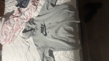 grey Nike hoodie