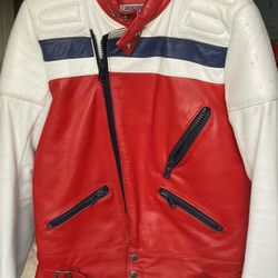TT International Cafe Racer Leather Padded Jacket 