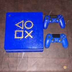 Ps4 Anniversary Edition with 2 Controllers 