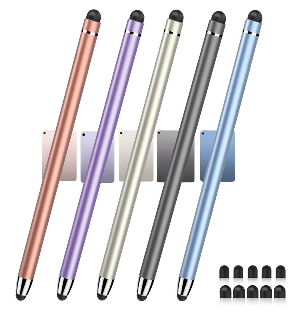 Brand: Accokids Stylus (5 Pcs), 2-in-1 Stylus Pen for Touchscreen, Designed for 2025 iPad Colors, High Sensitivity & Precision Stylus for Apple/iPhone
