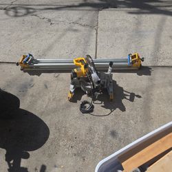 Dewalt Compound Miter  Saw With 6 Foot Slide Bench
