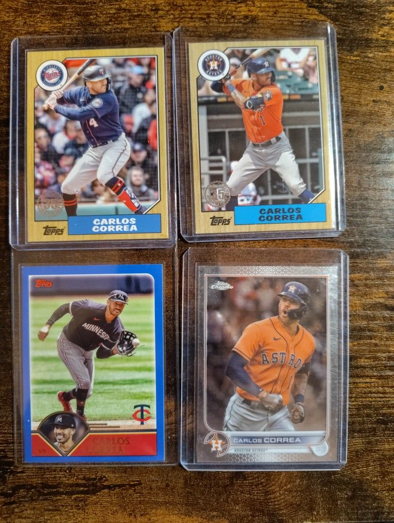 CARLOS CORREA BASEBALL CARD COLLECTION!!