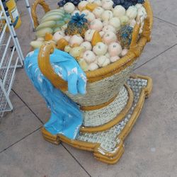 large fruit basket statue $275