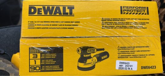 DEWALT SPEED RANDOM ORBIT SANDER