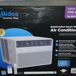 Midea 14,000 BTU Smart Inverter Plus Window AC Cools up to 700 sq. ft. w/ Remote, Timer, Wi-Fi, Energy Star in White
by

Midea