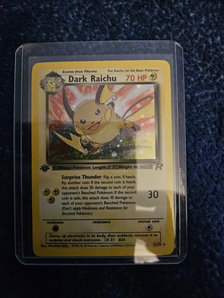 1st Edition Dark RAICHU 