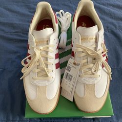 Sporty & Rich x Adidas Samba Core White/ Burgundy