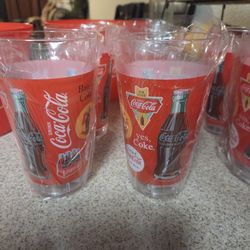 Coca cola set
6 Cup clear
4 cup 
2 popcorn basket 
