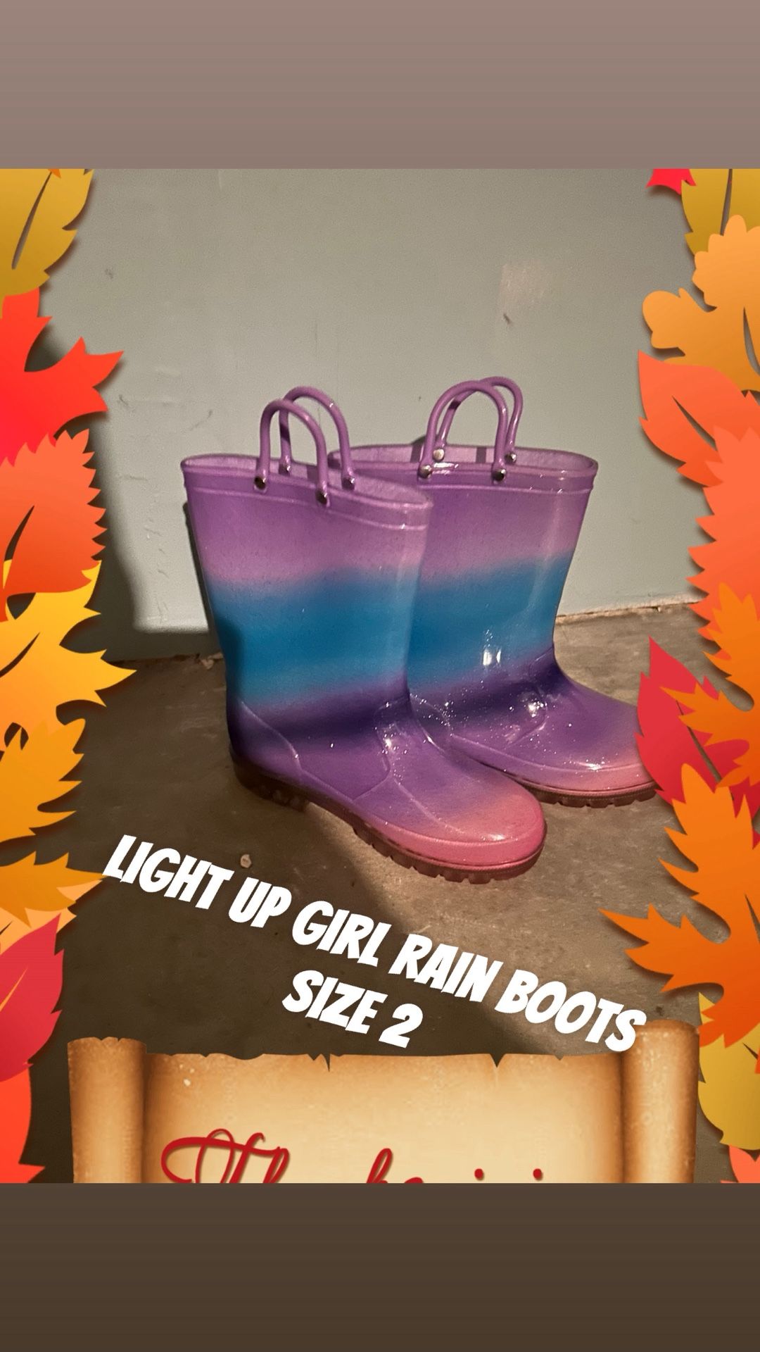 Light Up Rain boot