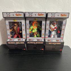 WWE Elite Street Fighter Set Of 3