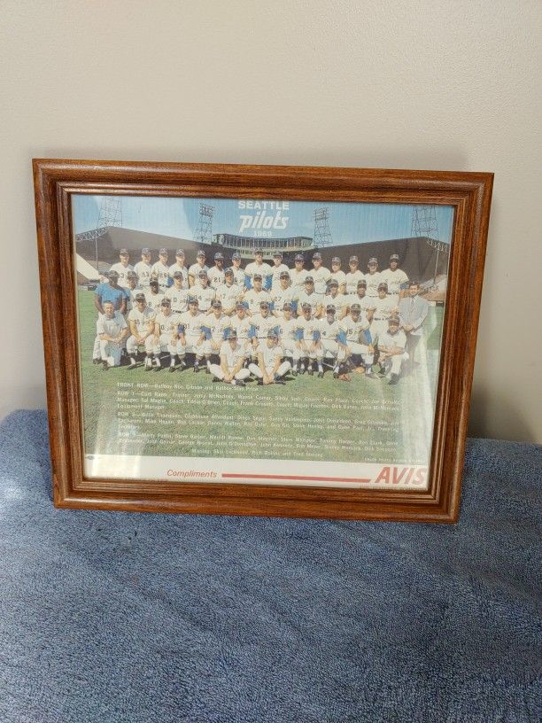 1969 Seattle Pilots Team Photo / Sicks' Stadium Avis