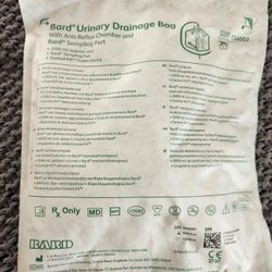 Ten (10) Brand New Bard Urinary Drainage/Foley Bags 