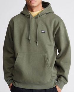 OBEY Clothing Men’s Mini Box Logo Pullover Hoodie Green Brand New DS