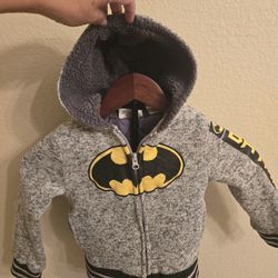 Batman Sweatshirt Jacket. Size 5