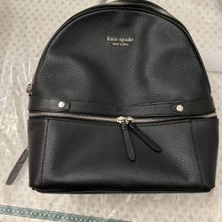 Kate Spare Medium Size Leather Backpack, New