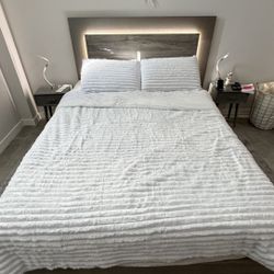 Queen Size Bed Frame and Mattress 