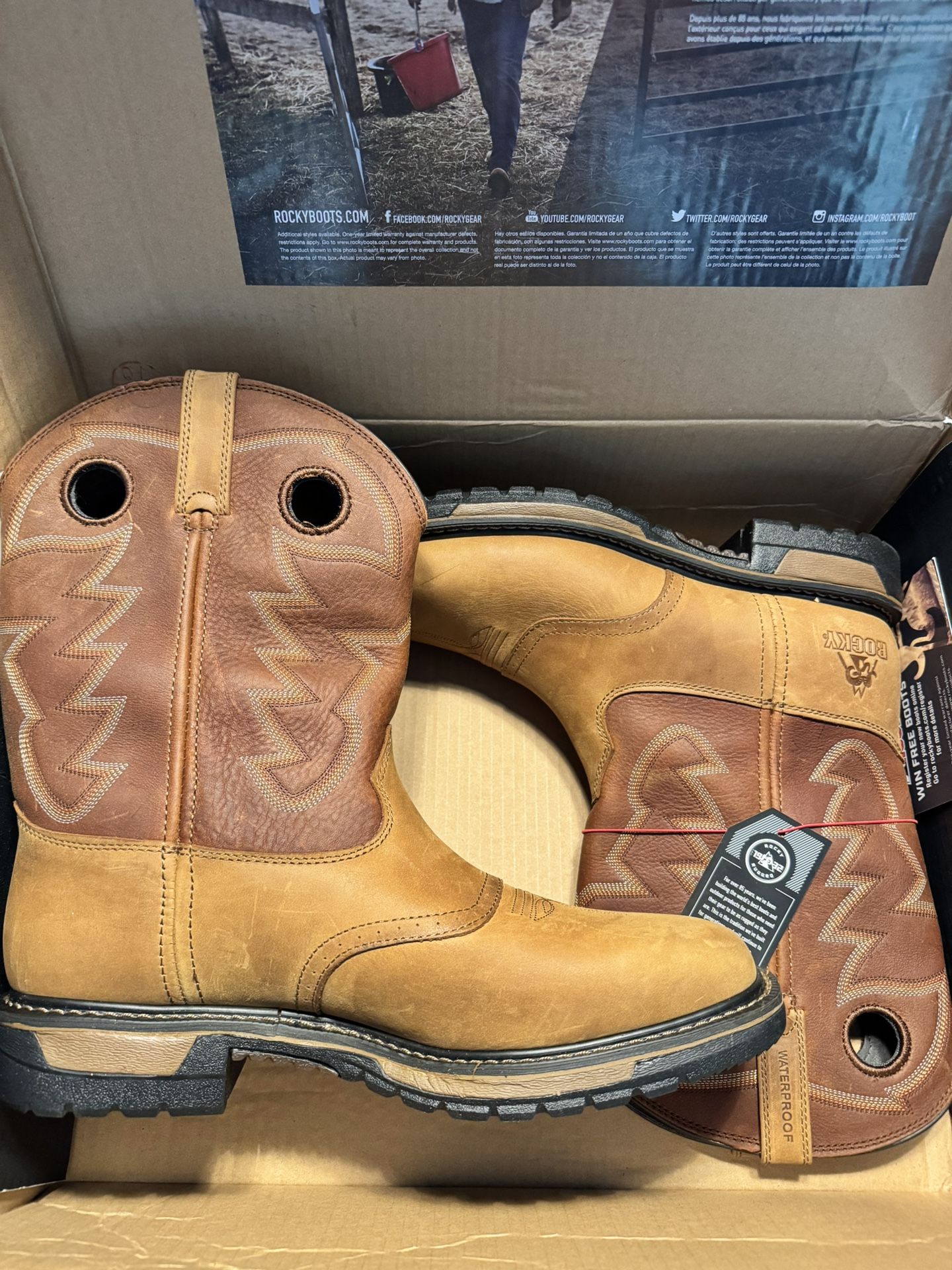Rocky Original Ride Waterproof Western Boot