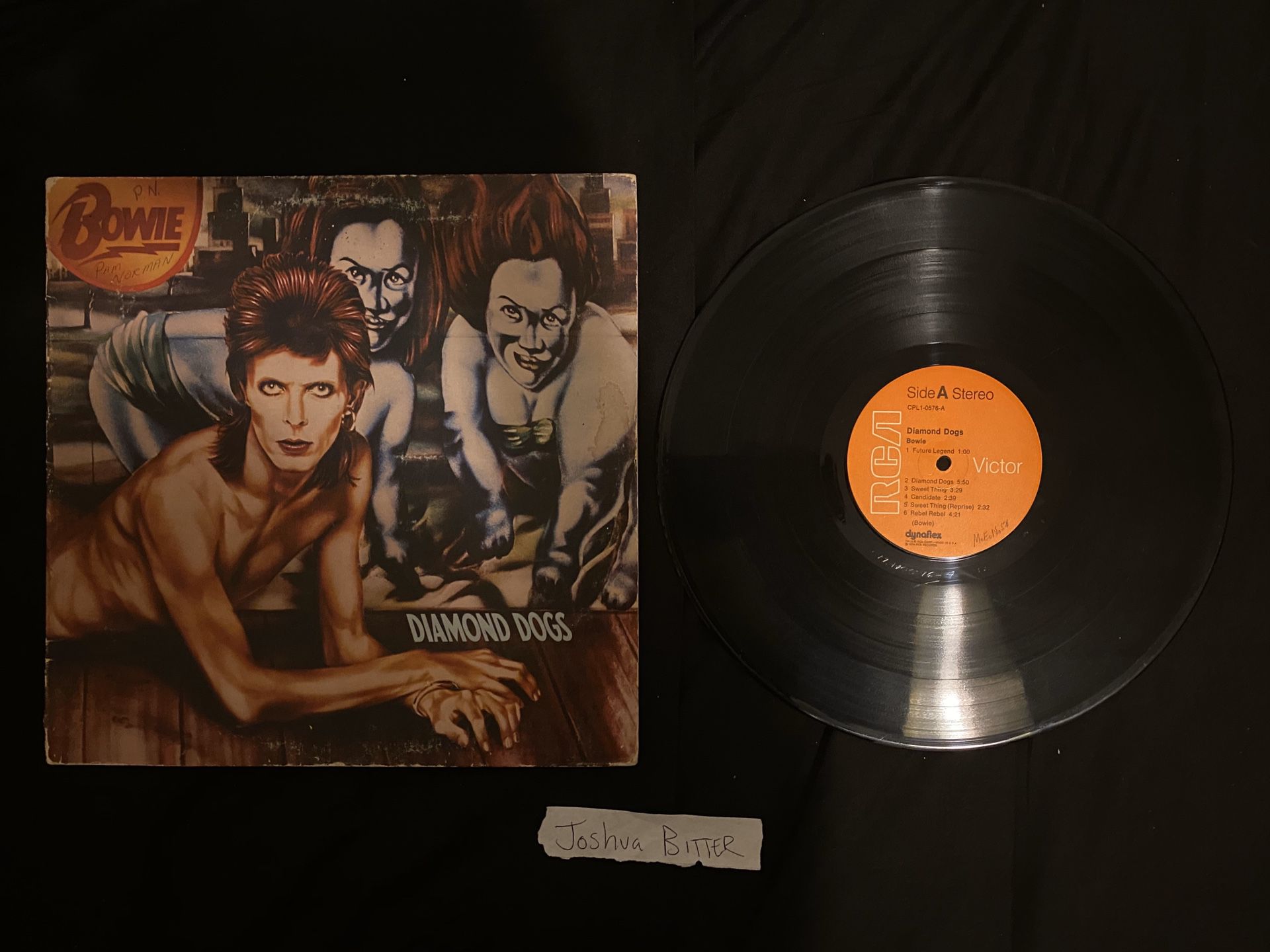 David Bowie Diamond Dogs Vinyl Record