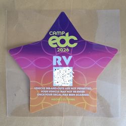 EDC Las Vegas RV Camp Pass - No Power Hookup 