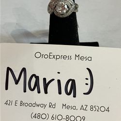 14k WG Engagement Ring #108716-1 MGC 