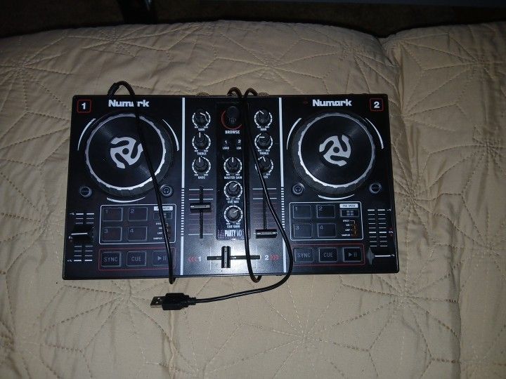 Numark DJ with Party Lights