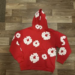 Denim Tear Hoodie Red Size Large NEED GONE ASAP